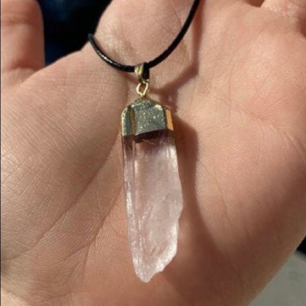 Clear Quartz Crystal Pendant-Protection & Clarity!